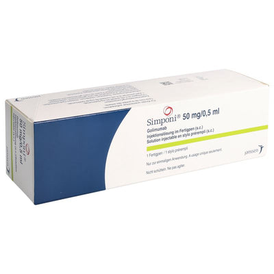 SIMPONI Fertigpen Inj Lös 50 mg/0.5ml 0.5 ml