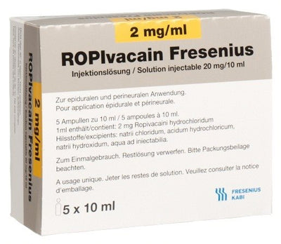 ROPIVACAIN Fresenius 2 mg/ml 10ml Amp 5 Stk