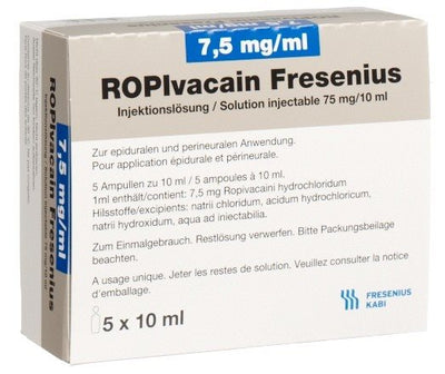 ROPIVACAIN Fresenius 7.5 mg/ml 10ml Amp 5 Stk