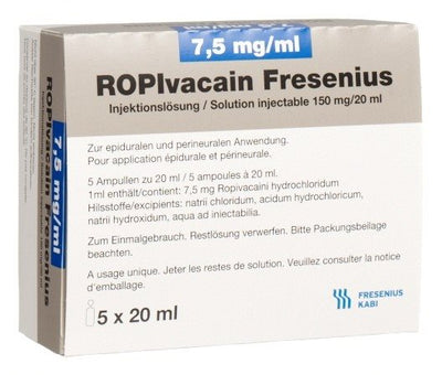 ROPIVACAIN Fresenius 7.5 mg/ml 20ml Amp 5 Stk