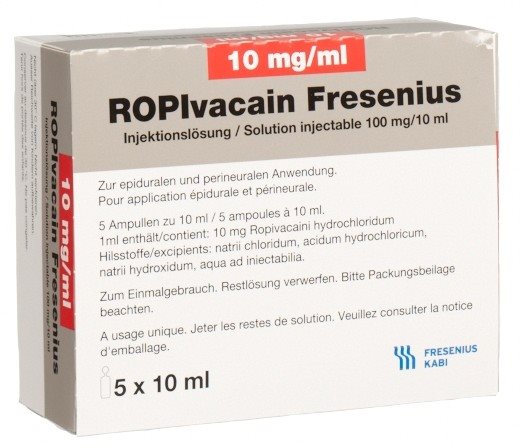 ROPIVACAIN Fresenius 10 mg/ml 10ml Amp 5 Stk