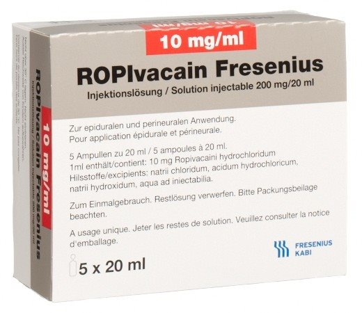 ROPIVACAIN Fresenius 10 mg/ml 20ml Amp 5 Stk