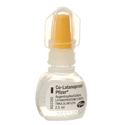CO-LATANOPROST Pfizer Gtt Opht 3 Fl 2.5 ml