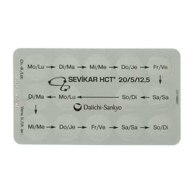 SEVIKAR HCT Filmtabl 20/5/12.5 mg 98 Stk - CONTENTBACK
