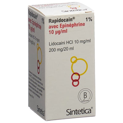 RAPIDOCAIN 10 mg/ml + Epin 10 mcg/ml Vial 20 ml