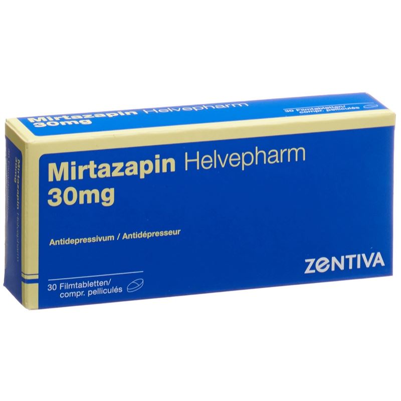 MIRTAZAPIN Helvepharm Filmtabl 30 mg 30 Stk
