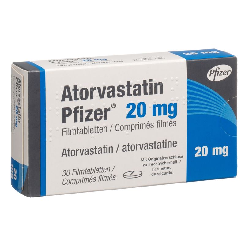 ATORVASTATIN Pfizer Filmtabl 20 mg 30 Stk