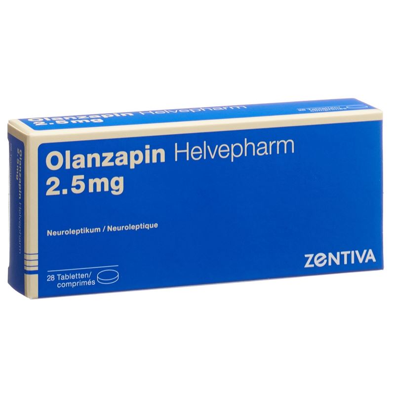 OLANZAPIN Helvepharm Tabl 2.5 mg 28 Stk