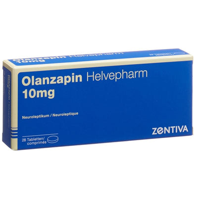 OLANZAPIN Helvepharm Tabl 10 mg 28 Stk