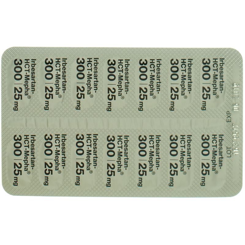 IRBESARTAN-HCT Mepha Filmtabl 300/25 28 Stk - CONTENTBACK