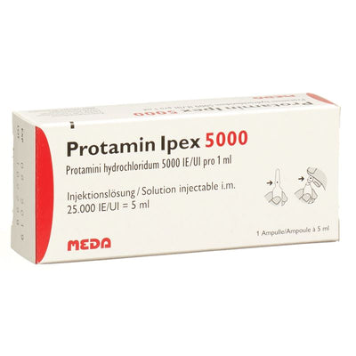 PROTAMIN Ipex 5000 Inj Lös 25000 IE/5ml Amp 5 ml