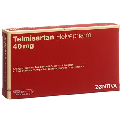 TELMISARTAN Helvepharm Tabl 40 mg 30 Stk