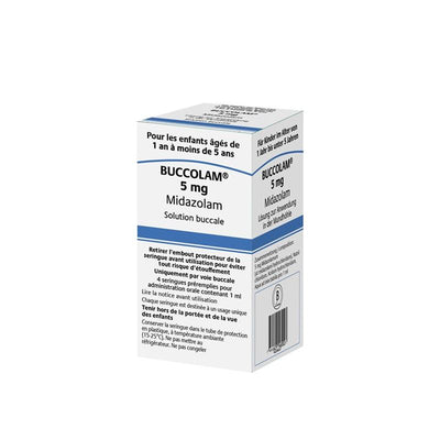 BUCCOLAM Lös 5 mg/1ml Fertspr 4 Stk