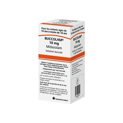 BUCCOLAM Lös 10 mg/2ml Fertspr 4 Stk