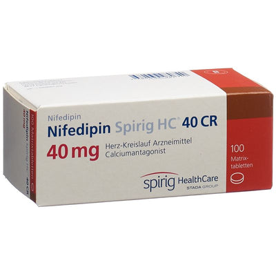 NIFEDIPIN Spirig HC CR Ret Tabl 40 100 Stk
