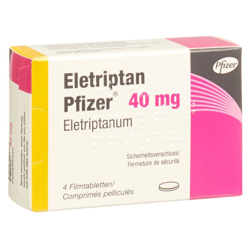 ELETRIPTAN Pfizer Filmtabl 40 mg 4 Stk – Hausarzt Shopping
