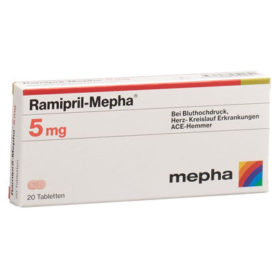 RAMIPRIL Mepha Tabl 5 mg 20 Stk