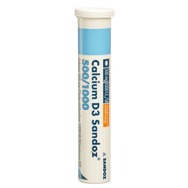 CALCIUM D3 Sandoz Kautabl 500/1000 20 Stk - CONTENTFRONT
