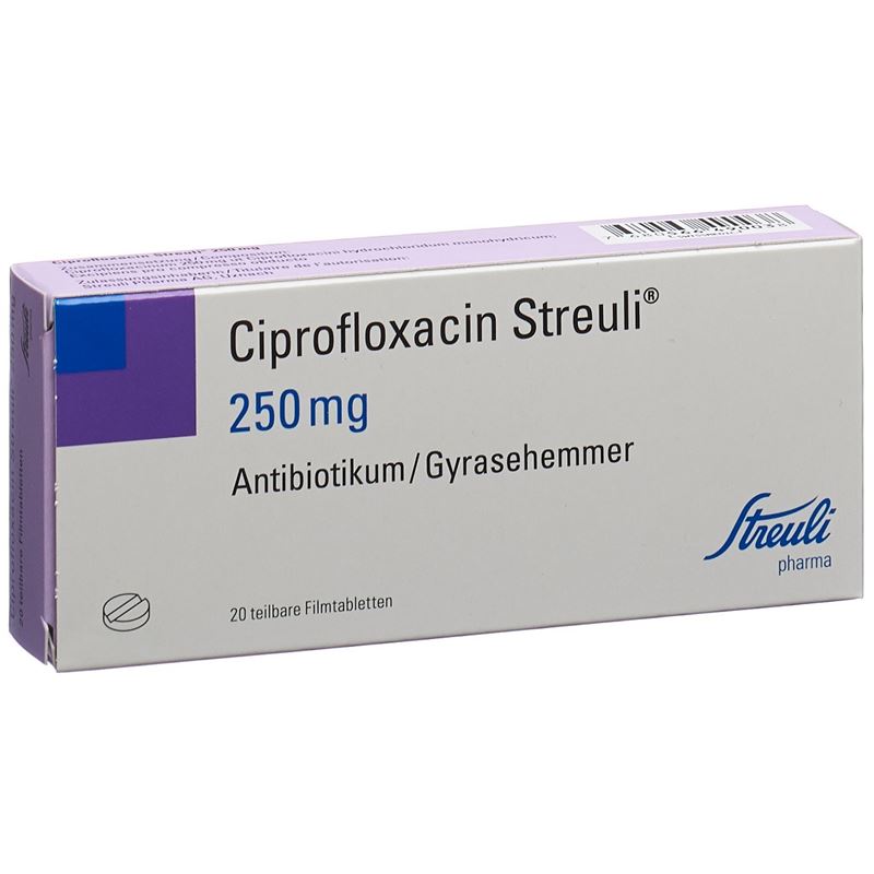 CIPROFLOXACIN Streuli Filmtabl 250 mg 20 Stk
