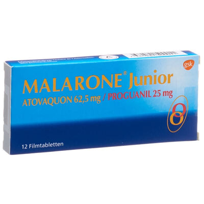MALARONE Junior Filmtabl 62.5/25 mg 12 Stk