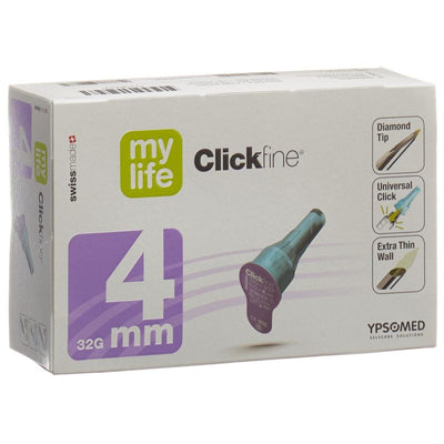 MYLIFE (PI) CLICKFINE Pen Nad 4mm 32G 100 Stk