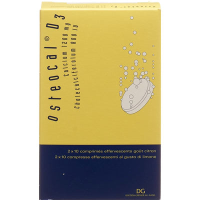 OSTEOCAL D3 Brausetabl 1200/800 20 Stk - PICBACKTOP