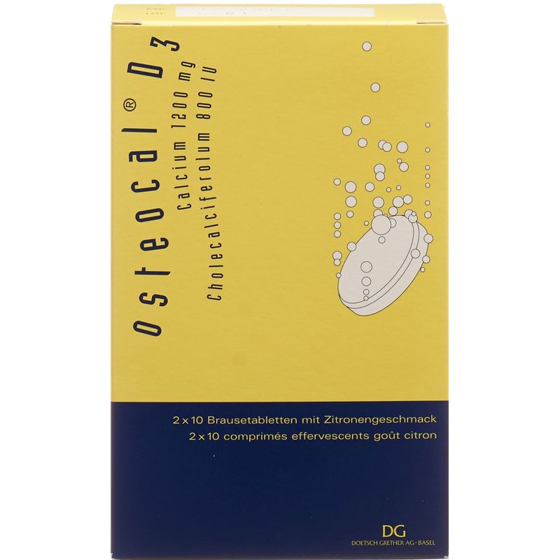 OSTEOCAL D3 Brausetabl 1200/800 20 Stk - PICFRONTTOP