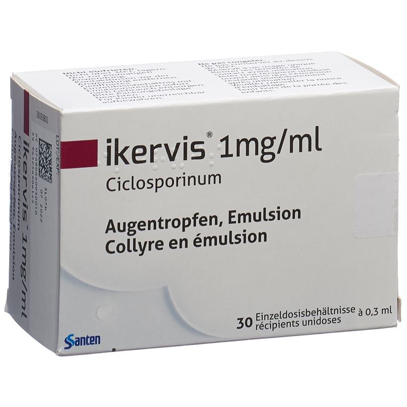 IKERVIS Gtt Opht 1 mg/ml 30 Monodos 0.3 ml