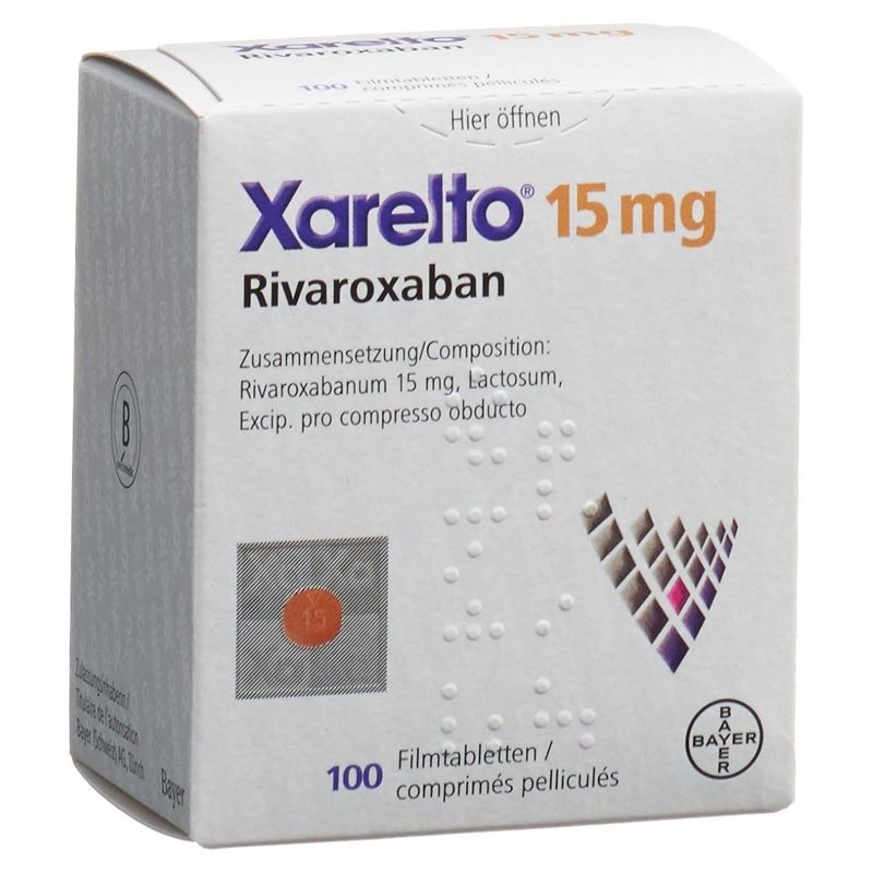XARELTO Filmtabl 15 mg Ds 100 Stk