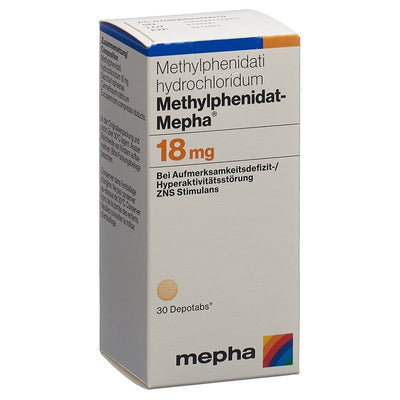 METHYLPHENIDAT Mepha Ret Tabl 18 mg Ds 30 Stk