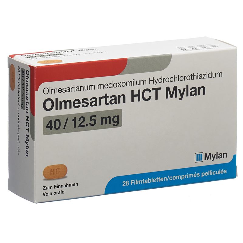 OLMESARTAN HCT Mylan Filmtabl 40/12.5mg 28 Stk