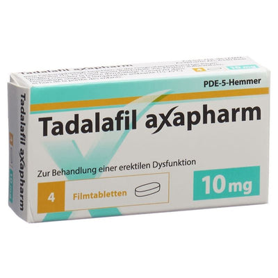 TADALAFIL axapharm Filmtabl 10 mg 4 Stk