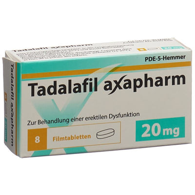TADALAFIL axapharm Filmtabl 20 mg 8 Stk