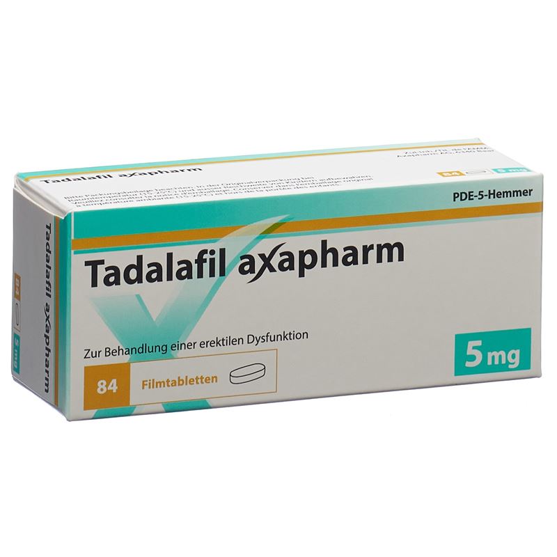 TADALAFIL axapharm Filmtabl 5 mg 84 Stk