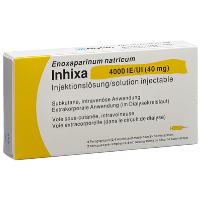INHIXA Inj Lös 40 mg/0.4ml 2 Fertspr 0.4 ml
