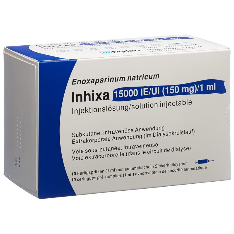 INHIXA Inj Lös 150 mg/ml 10 Fertspr 1 ml