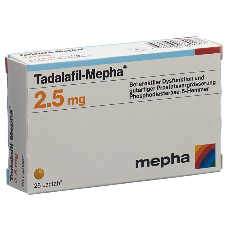 TADALAFIL Mepha Filmtabl 2.5 mg 28 Stk