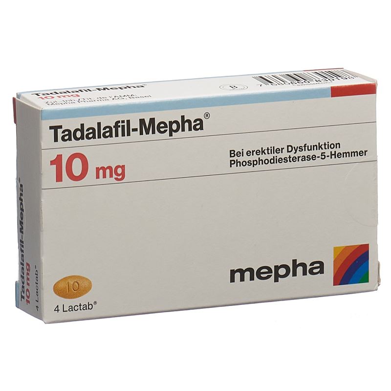 TADALAFIL Mepha Filmtabl 10 mg 4 Stk