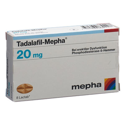 TADALAFIL Mepha Filmtabl 20 mg 8 Stk