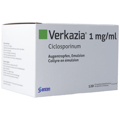 VERKAZIA Gtt Opht 120 Monodos 0.3 ml