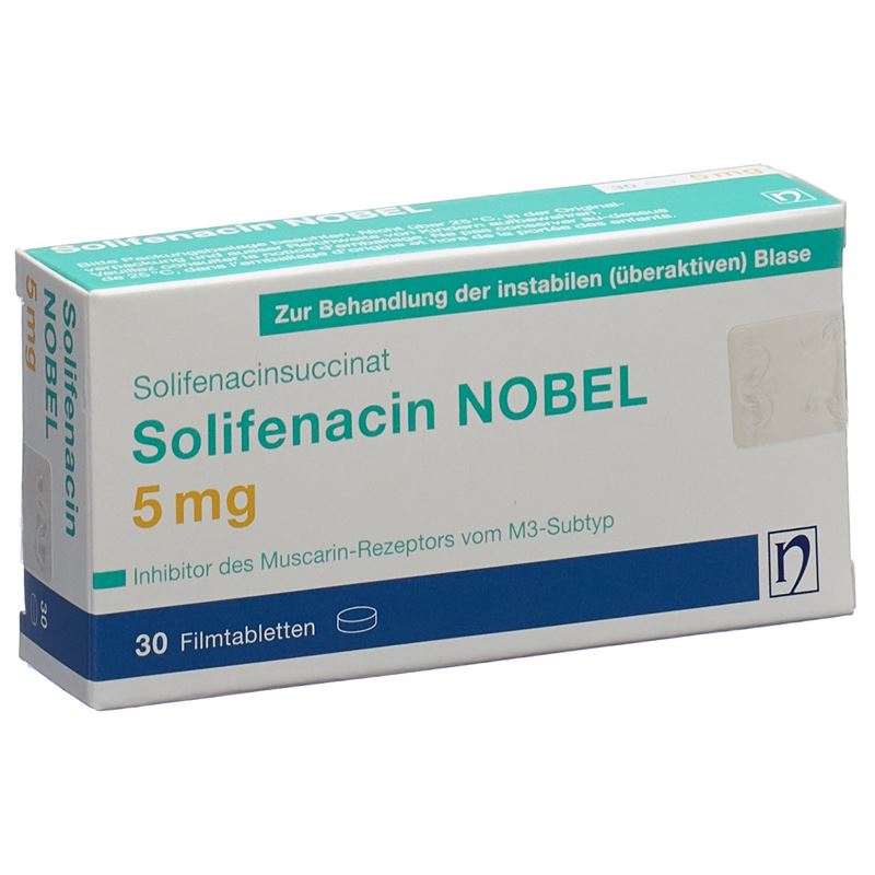 SOLIFENACIN NOBEL Filmtabl 5 mg 30 Stk – Hausarzt Shopping