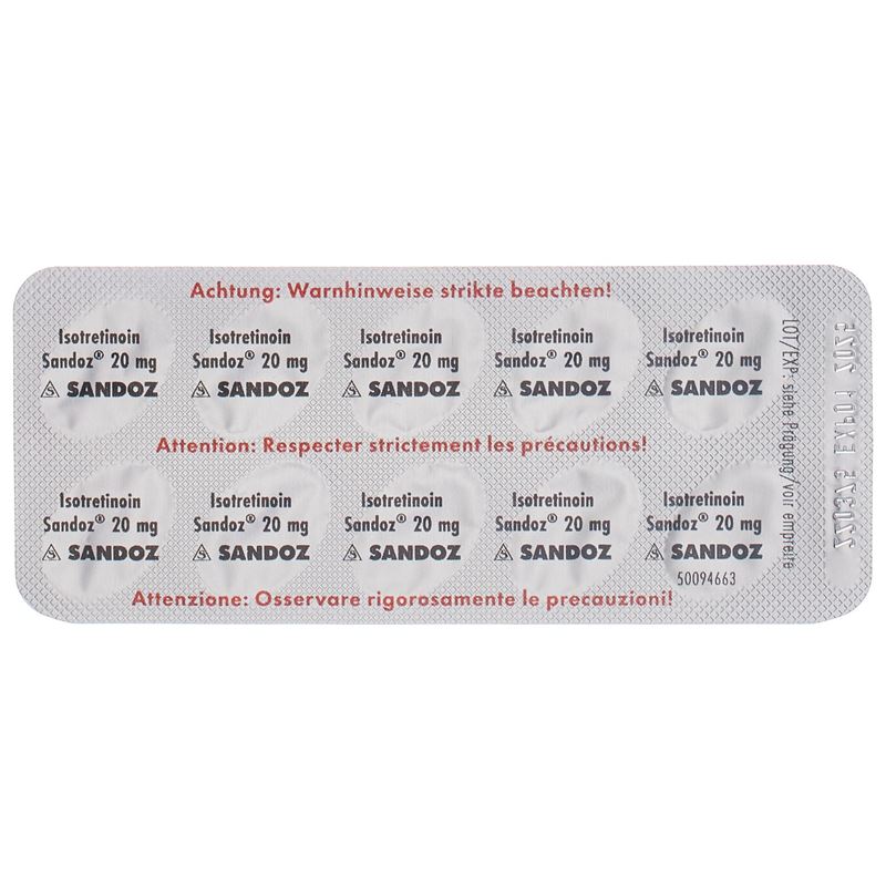 ISOTRETINOIN Sandoz Solucaps 20 mg 30 Stk - CONTENTBACK