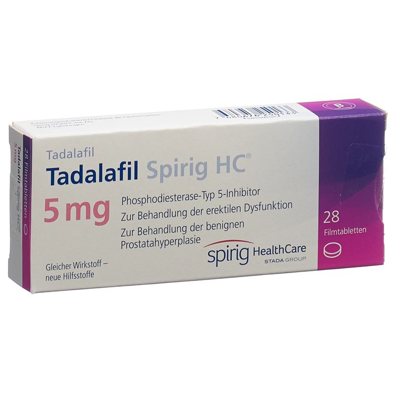 TADALAFIL Spirig HC Filmtabl 5 mg 28 Stk