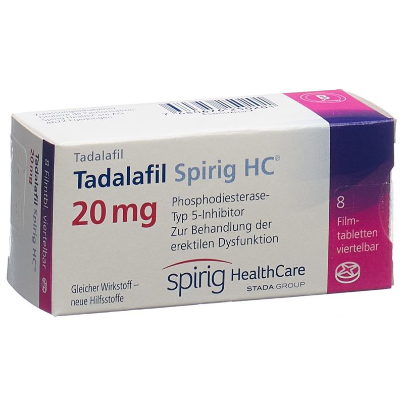 TADALAFIL Spirig HC Filmtabl 20 mg 8 Stk