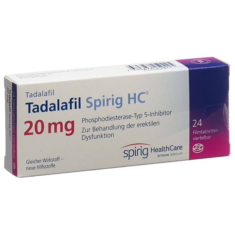 TADALAFIL Spirig HC Filmtabl 20 mg 24 Stk
