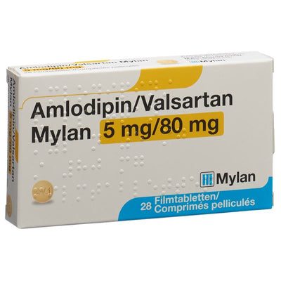AMLODIPIN VALSARTAN Mylan Filmtabl 5/80mg 28 Stk