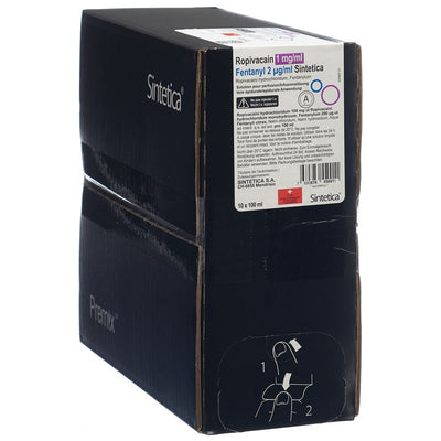 ROPIVACAIN 1mg/ml Fentanyl 2µg/ml Sint 10 x 100 ml