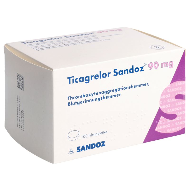 TICAGRELOR Sandoz Filmtabl 90 mg 100 Stk