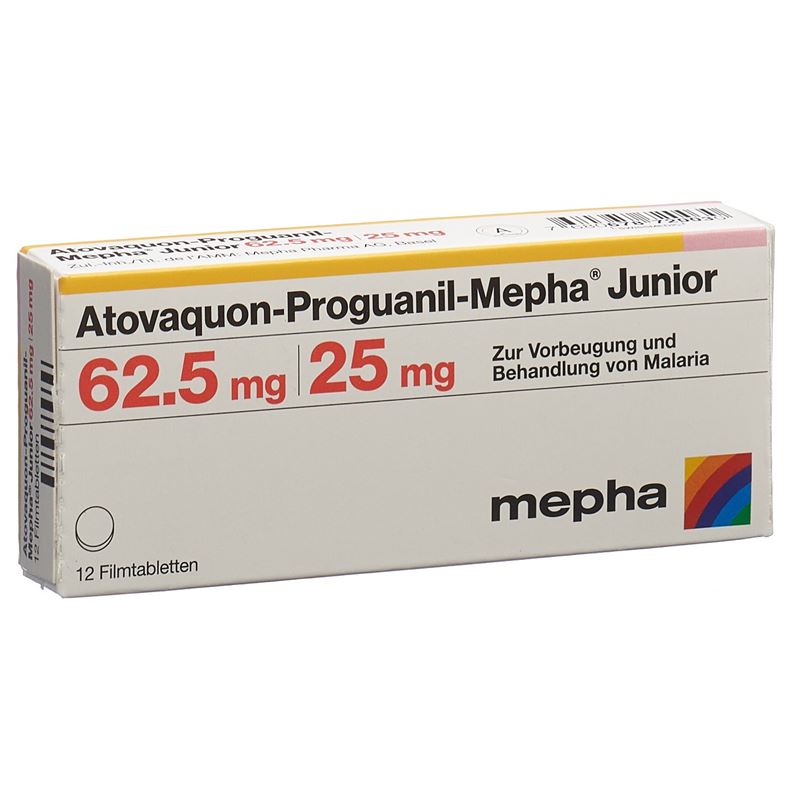 ATOVAQUON PROGUANIL Mepha Junior 62.5/25 12 Stk