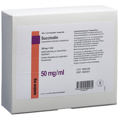 SUCCINOLIN Inj Lös 100 mg/2ml 100 Amp 2 ml